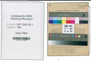 Entnazifizierung Peter Jung , geb. 11.02.1901 (Vorarbeiter)