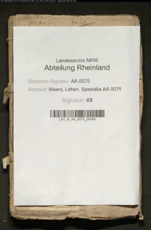 Nichtadlige Belehnung betr. Dickshof bei Neukirchen