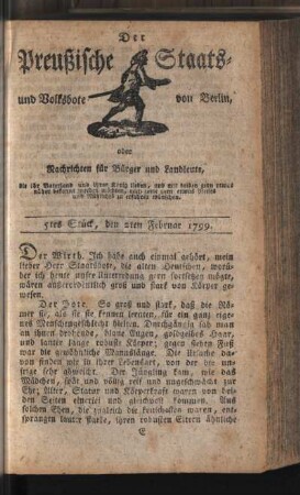 5tes Stück, den 2ten Februar 1799