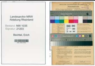 Entnazifizierung Erich Bechtel , geb. 02.08.1898 (Bergingenieur)