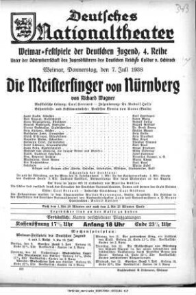 Die Meistersinger von Nürnberg