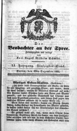 50. Stueck, 13. Dezember 1852