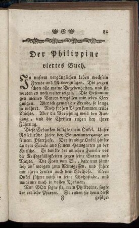 Der Philippine viertes Buch.
