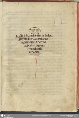 C. Plinii secundi Naturae historiarum libri XXXVII.