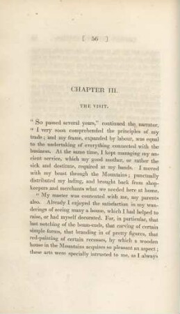 Chapter III. The visit