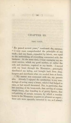 Chapter III. The visit