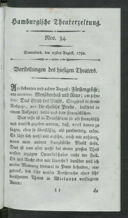 Nro. 34. Sonnabend, den 25sten, 1792