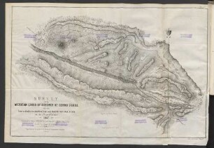 Survey of the Mexican line of Defence at Cero Cordo, and the lines of attack of the american Army under Major General Scott, on the 17th and 18th of April 1847