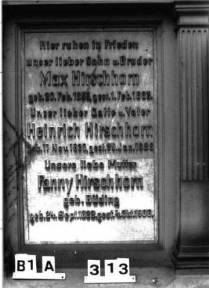 Grabstein B I A/3/13 (Detailaufnahme)