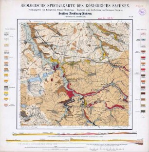 [4941] Frohburg-Kohren, Geologische Specialkarte des Königreichs Sachsen