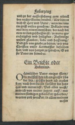 Ein Beichte oder Bekentnis.