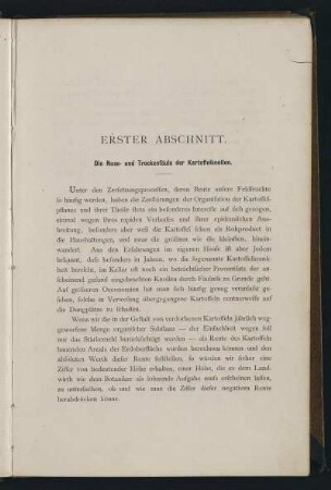 Erster Abschnitt - Dritter Abschnitt