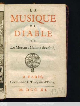 La Musique Du Diable Ou Le Mercure Galant devalisé