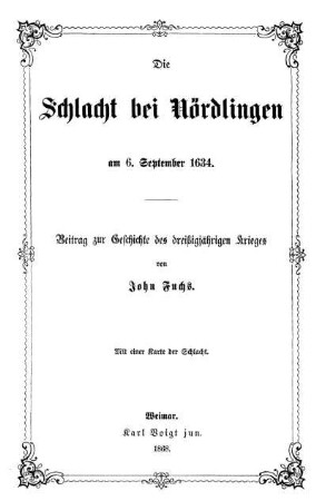 Die Schlacht bei Nördlingen am 6. September 1634