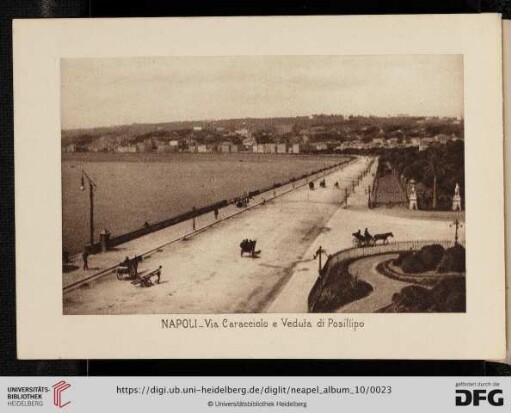 Napoli - Via Caracciolo e Veduta di Posillipo