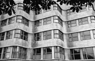 Fassade des Shell-Haus am Landwehrkanal, Detail