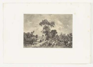 Flussufer, Tafel 130 aus: "Les artistes contemporains", Band 7, Paris 1852