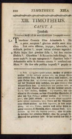 XIII. Timotheus.