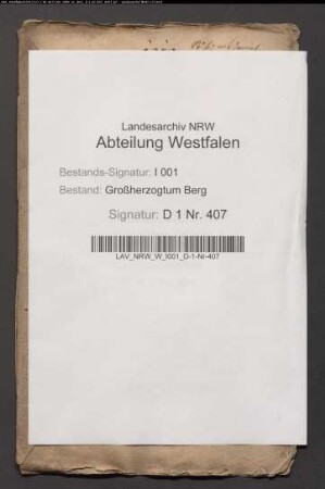Ablösung der dem Kollegiatstift St. Mauritz bei Münster zustehenden Renten und Prästationen