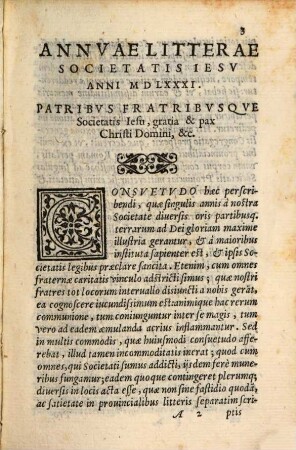 Annuae litterae Societatis Jesu : anni .., [2.] 1581 (1583)