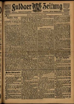 Ausgabe vom Donnerstag, den 06. April 1905.