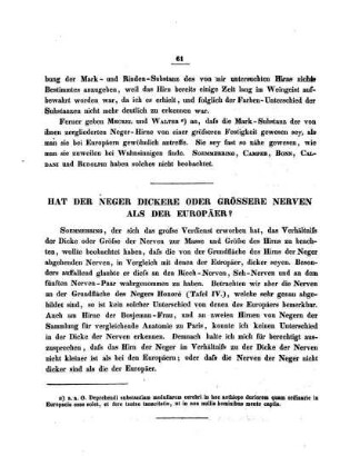 Hat der Neger dickere oder größere Nerven als der Europäer?