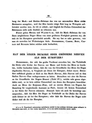 Hat der Neger dickere oder größere Nerven als der Europäer?