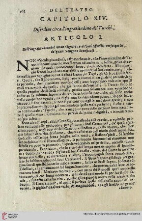Capitolo XIV. Disordine circa l'ingratitudine de'Turchi