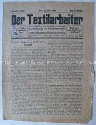 Gewerkschaftliches Mitteilungsblatt für die Textilarbeiter Polens