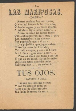 Las Mariposas. : "Danza"
