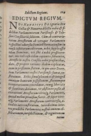 Edictum Regium.