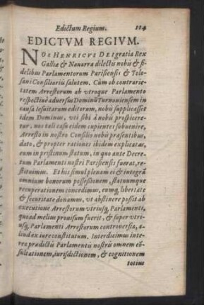 Edictum Regium.