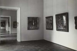 Schloss Pillnitz, Bergpalais, Zimmer : Sterl-Raum. Interimsquartier der Dresdner Gemäldegalerie in Schloss Pillnitz