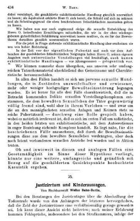 434-437, Justizirrtum und Kinderaussagen