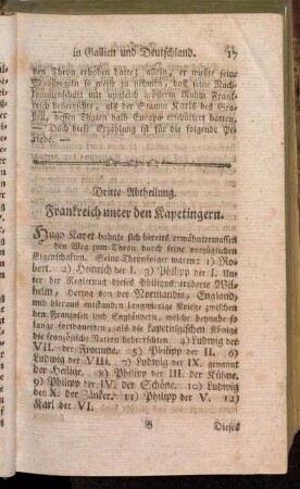 Dritte Abtheilung. Frankreich unter den Kapetingern