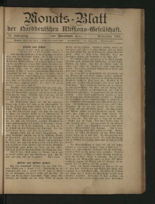 November 1918.