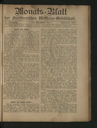 November 1918.