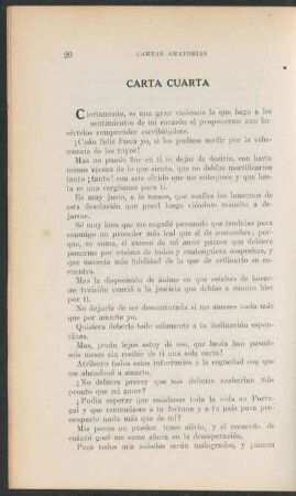 Carta cuarta
