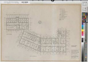 Lippstadt (Lippstadt) Amtsgericht und Gefängnis Grundriß 2. Obergeschoß 1965 1 : 100 50 x 82,5 Zeichnung Staatshochbauamt Soest