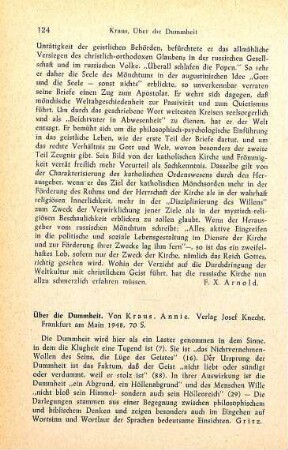 124 [Rezension] Kraus, Annie, Über die Dummheit