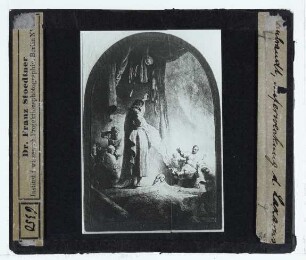 Rembrandt, Auferweckung des Lazarus (große Platte) (Radierung B073) (Expl. Rotterdam BvB DN 1979/291 (PK))