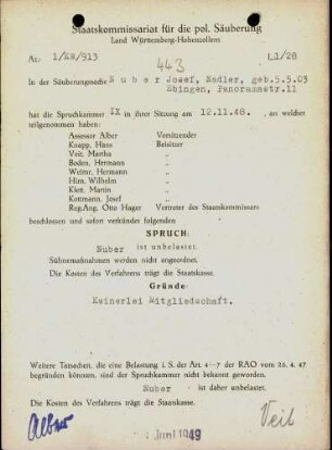 Nuber, Josef