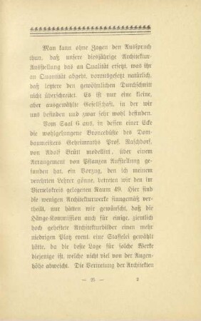 [Die Architektur auf der Großen Berliner Kunstausstellung von 1895]