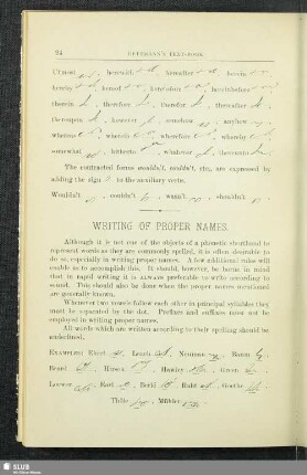 Writing Of Proper Names