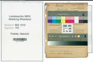 Entnazifizierung Heinrich Franke , geb. 08.12.1901 (Gastwirt)