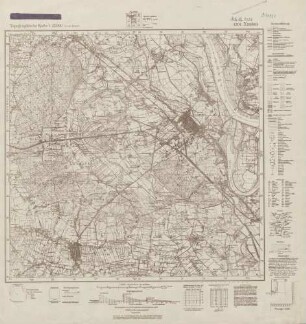 4304 (alte Nr.: 2426) Xanten, Topographische Karte 1:25000 (4cm - Karte)