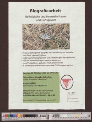 Biographiearbeit : für lesbische und bisexuelle Frauen und Transgender
