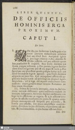 Liber Quintus, De Officiis Hominis Erga Proximum