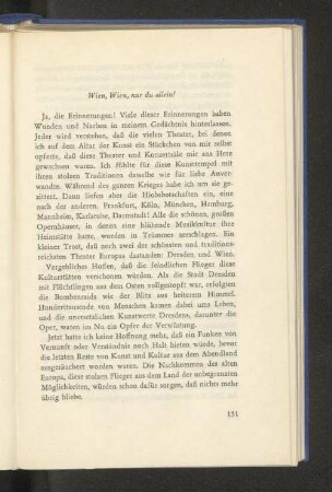 Wien, Wien, nur du allein!