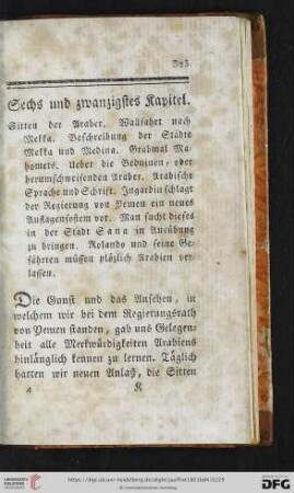 Sechs und zwanzigstes Kapitel